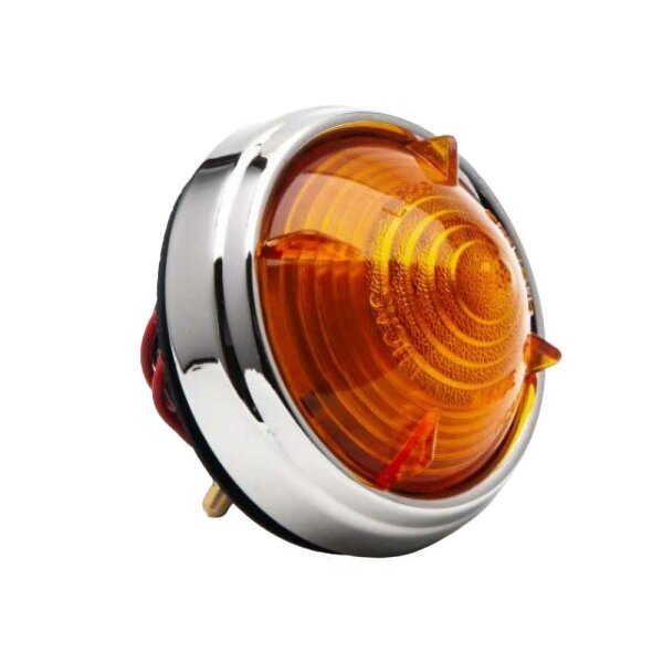 Blinker rund, ganze Leuchte, Glas orange, Ring gerade,  L539, L53626