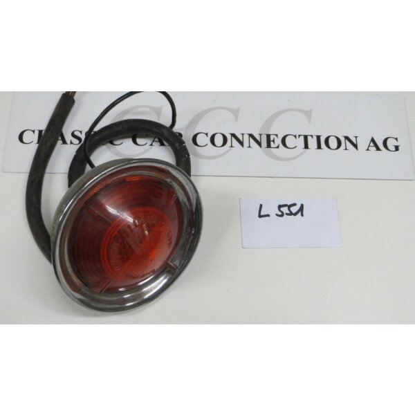 TAIL LIGHT ROUND, COMPL. RING DOME,LIGHT RED/ORANGE, L551, L53332