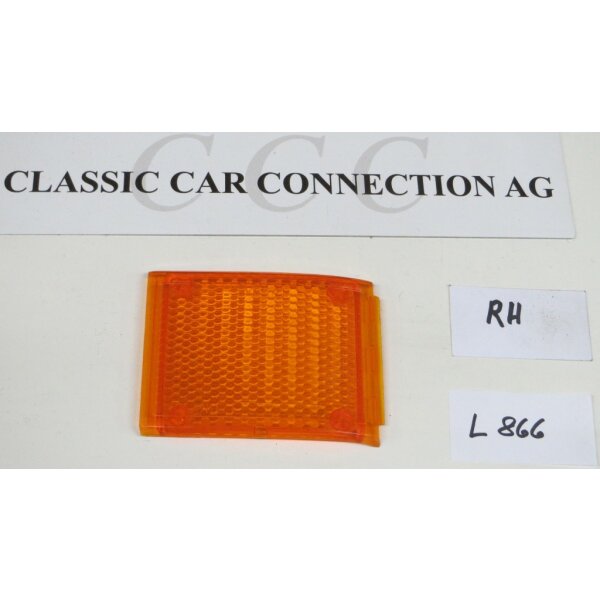 LENS FLASHER ORANGE REAR, RH, L866, Vega V50