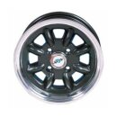 WHEEL 5&quot;x12&quot; 8 SPOKE ALLOY, ANTHRACITE WITH...