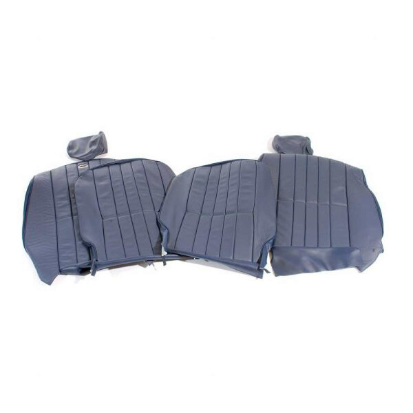 SEAT TRIM COVER KIT - SMALL TYPE HEADREST - BLUE LEATHER