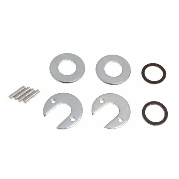 DOOR LOCK RETAINING CLIP SET, IMPROVED, PAIR