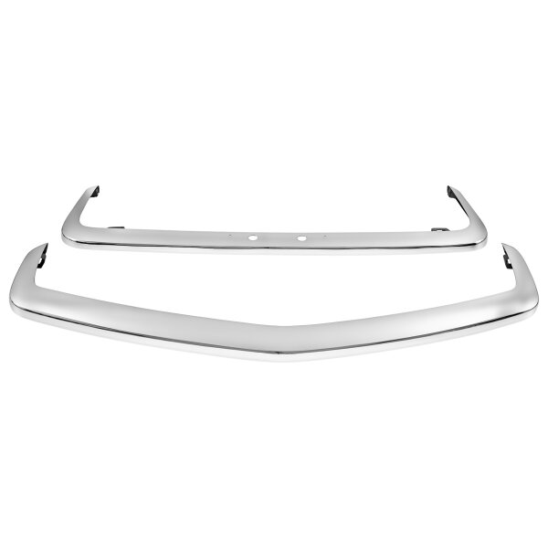 BUMPER SET, SINGLE LONG PLATE LAMP MODELS, STAINLESS STEEL
