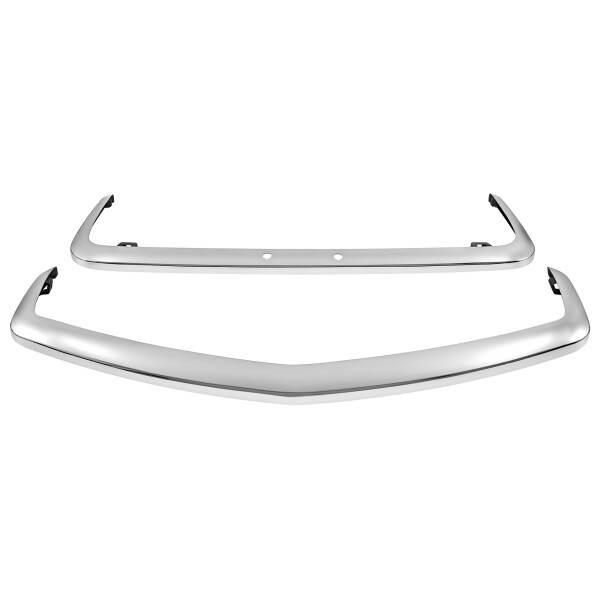 BUMPER SET FOR TWIN NUMBER PLATE LAMPS MODELS, STAINLESS STEEL