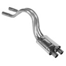 INTERMEDIATE SILENCER WITH PIPES, STAINLESS STEEL