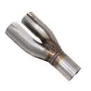 EXHAUST SYSTEM STAINLESS STEEL, Y-PIECE BACK