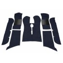 Teppichsatz getuftet, navy-blau
