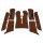 CARPET SET TUFTED, CHESTNUT BROWN