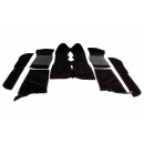 Teppichsatz Wolle "Luxury", schwarz