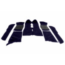 Teppichsatz Wolle "Luxury", navy-blau