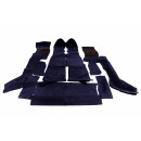 Teppichsatz getuftet, navy-blau