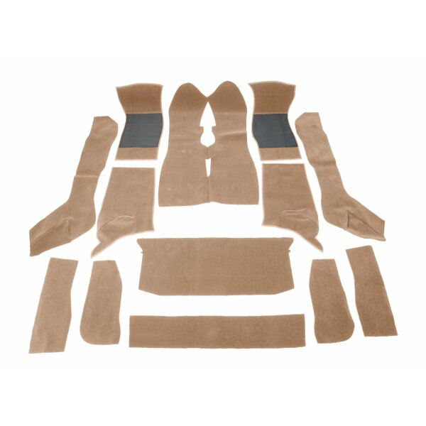 Teppichsatz Wolle "Luxury" beige