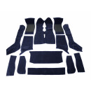 Teppichsatz Wolle "Luxury" navy-blau
